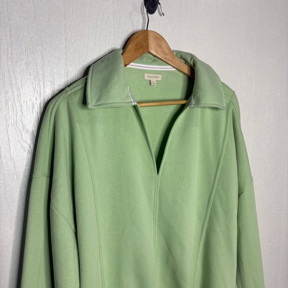 Anthropologie Pilcro Johnny Collar pullover green size large - Picture 5 of 10